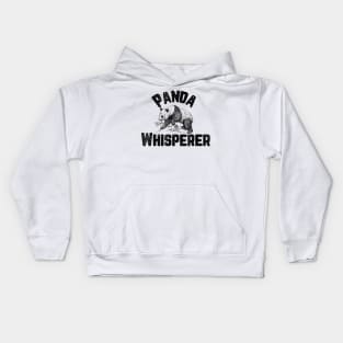 Panda Whisperer Funny Panda Bear Zoo Keeper Graphic Kids Hoodie